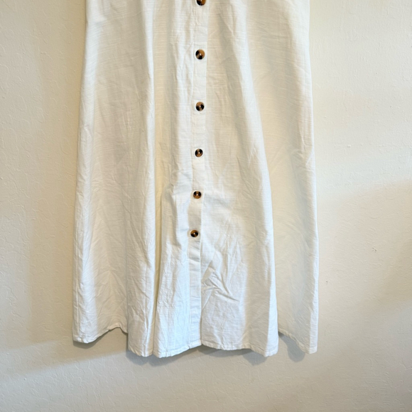 Urban Outfitters Women's White Sleeveless Midi Dress Size 12 NWT - Picture 2 of 10
